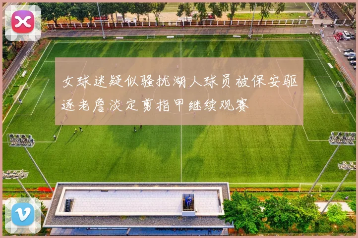 女球迷疑似骚扰湖人球员被保安驱逐老詹淡定剪指甲继续观赛